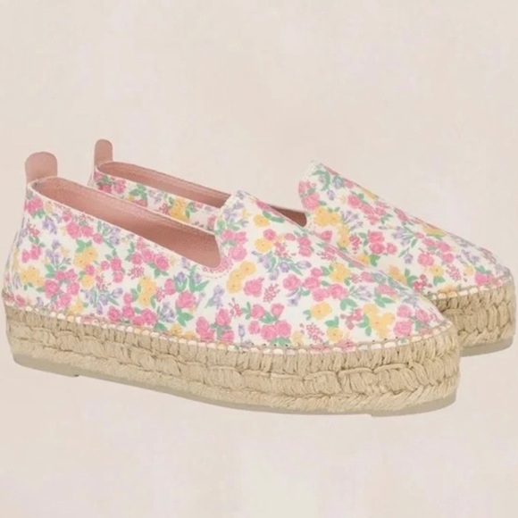 NWT Auth LoveShackFancy × Manebi Platform
Espadrille Flats NWOT sz 8 orig bag - Picture 1 of 10